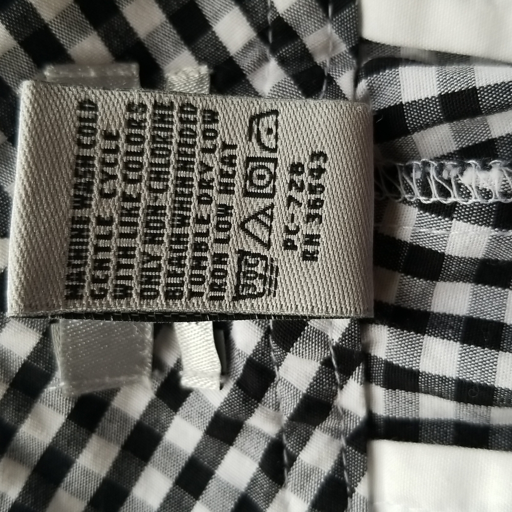 Izod Golf women's shorts black and white checks size 4 - Picture 5 of 6